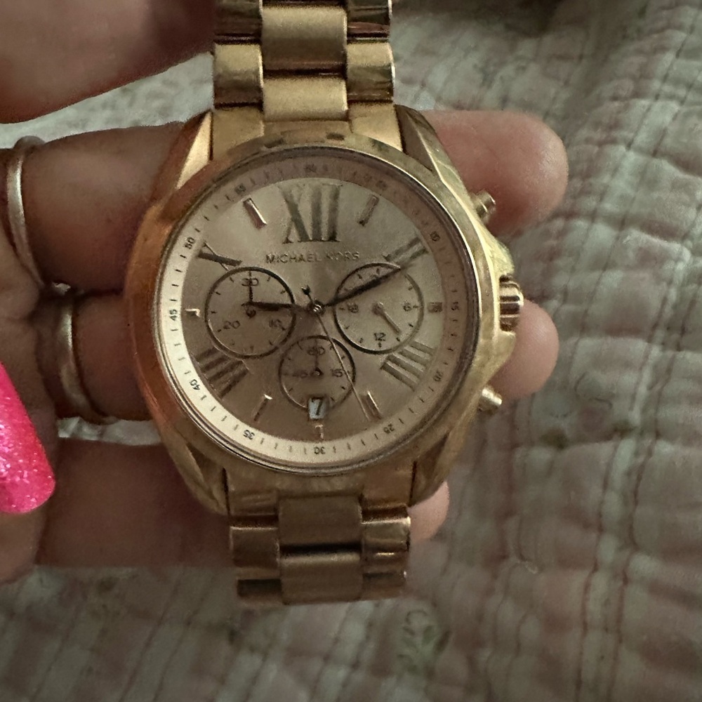 Michael Kors Gold-Tone Chronograph Watch